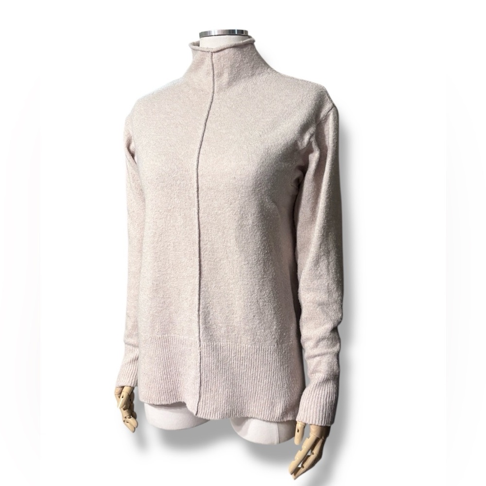 ADYSON PARKER Oatmeal Funnel Neck Sweater